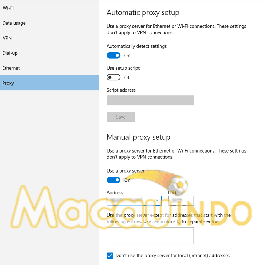 Manual Proxy Untuk Membuka Situs SBOBET Terblokir