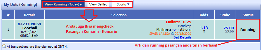 Status Pasangan SBOBET